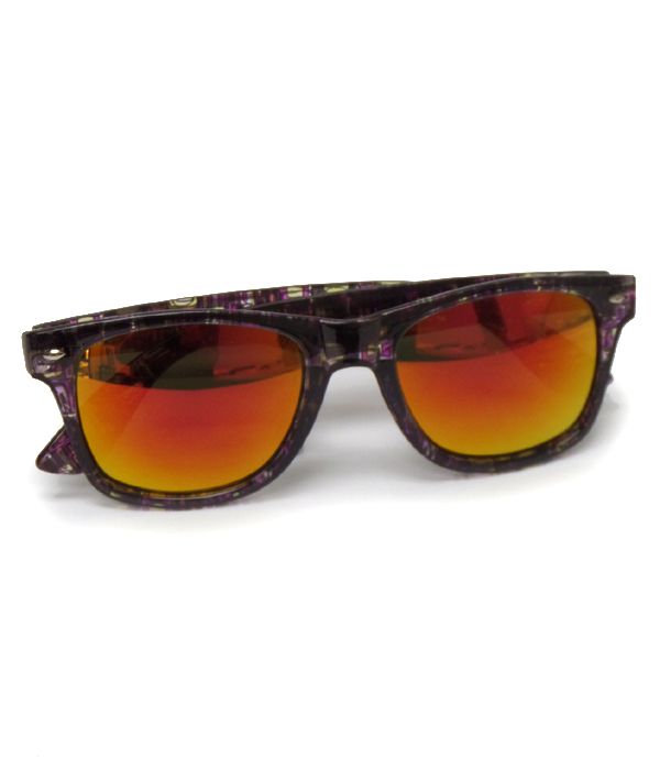 Mirror acrylic frame sunglasses-uv protection