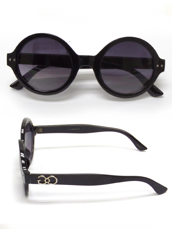 Round high acrylic frame sunglasses -uv protection