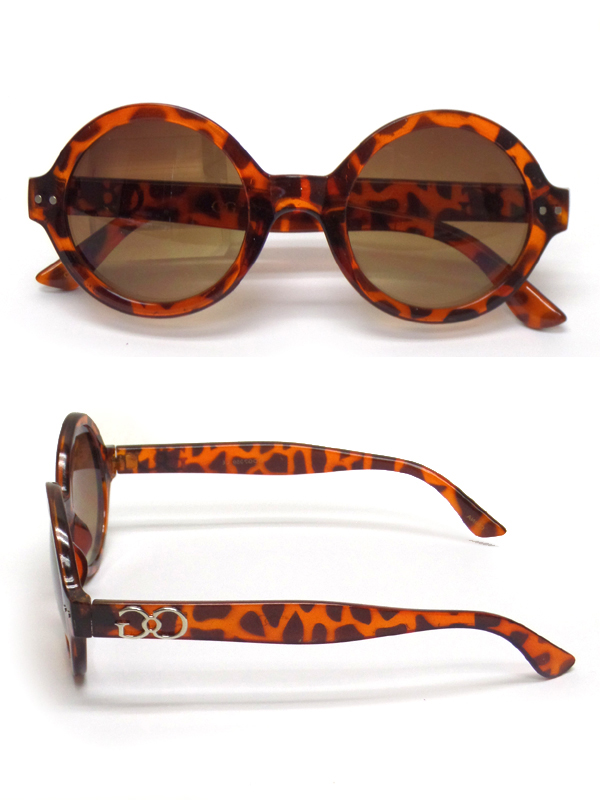 Round high acrylic frame sunglasses -uv protection 