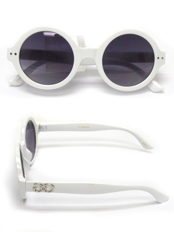 Round high acrylic frame sunglasses -uv protection 