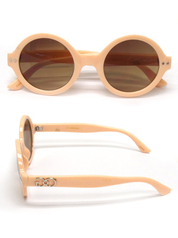 Round high acrylic frame sunglasses -uv protection 