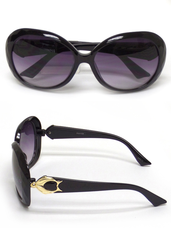 Arched shape metal design acrylic sunglasses-uv protection