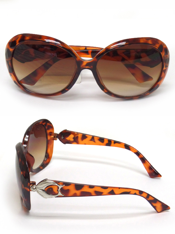 Arched shape metal design acrylic sunglasses-uv protection