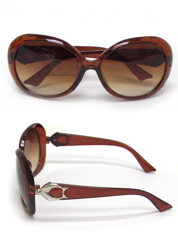 Arched shape metal design acrylic sunglasses-uv protection