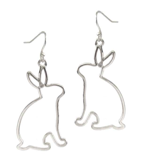 Easter theme metal bunny earring