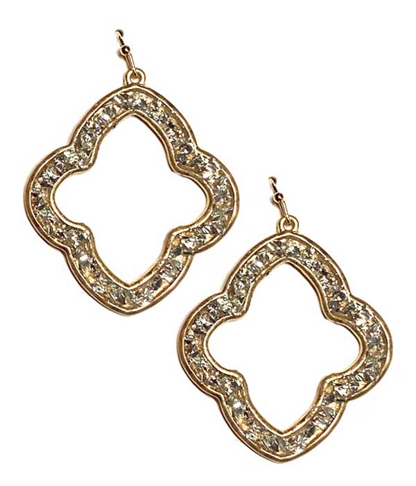 METAL QUATREFOIL EARRING