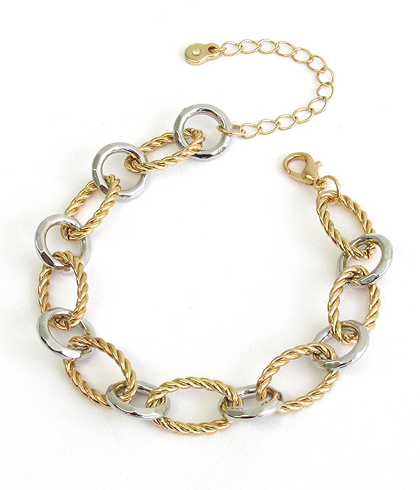 Metal chain bracelet