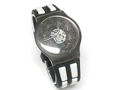 Look through acryl fashion nude watch