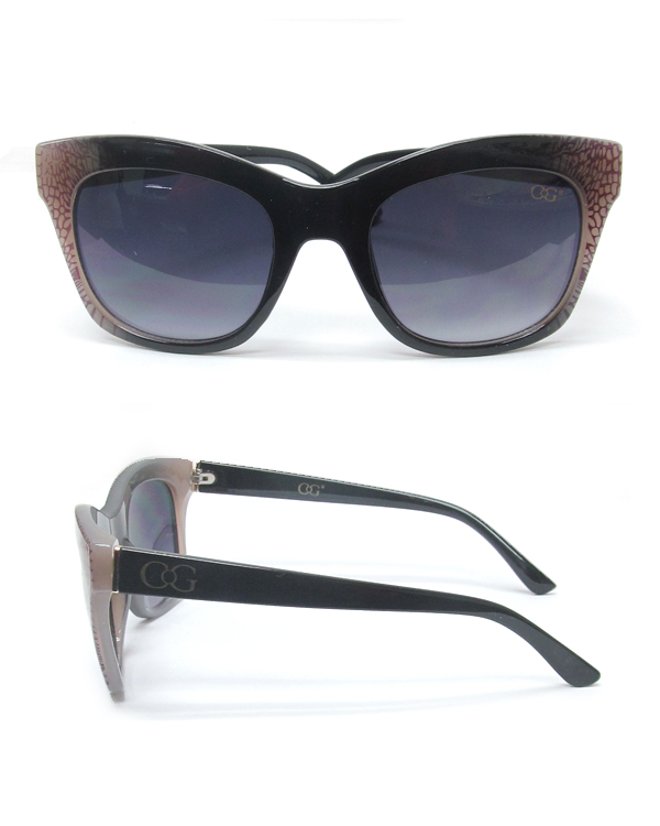 Uv protection gradient color sunglasses 