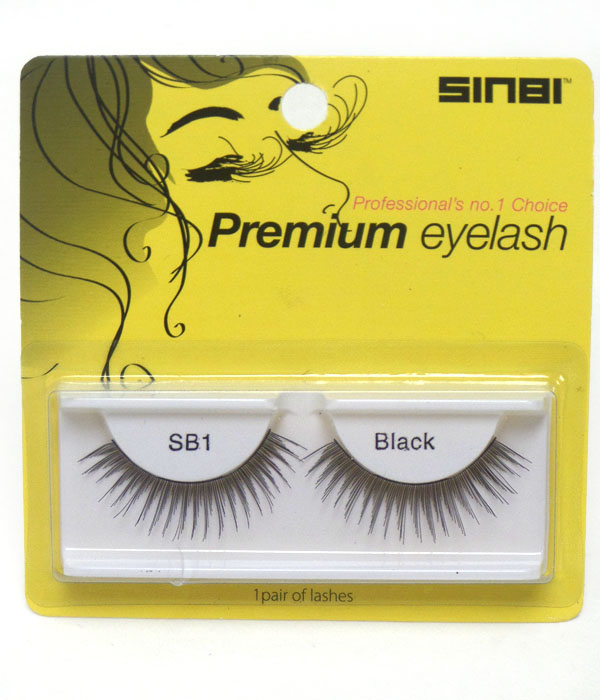 Thin natural look faux eyelashes