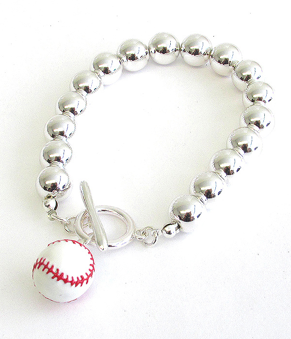 SPORT THEME STRETCH BRACELET - BASEBALL