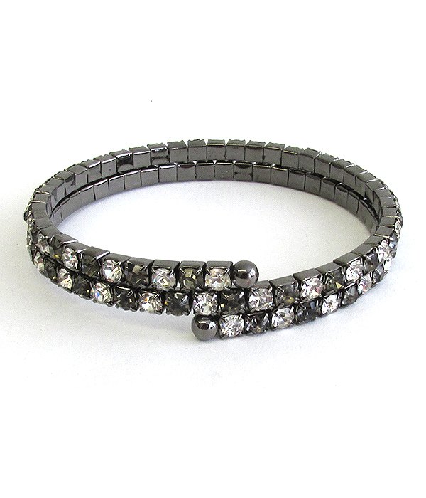 RHINESTONE STRETCH COIL BRACELET