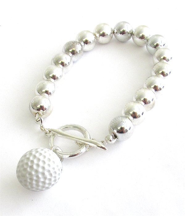 Sport theme stretch bracelet - golf