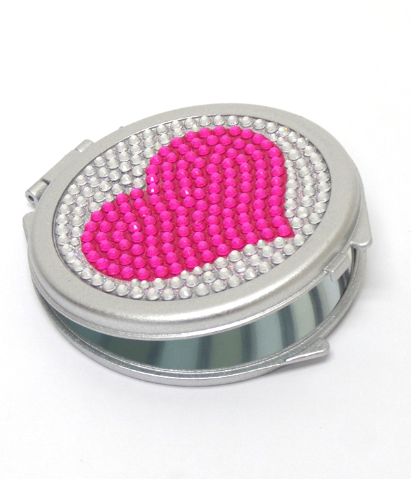 Heart pocket mirror