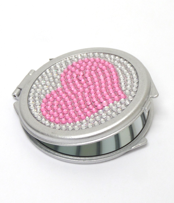 Heart pocket mirror