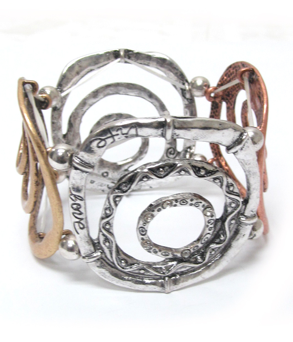 Chico style vintage metal stretch bracelet