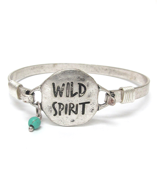 Southern country style wild spirit wire bangle bracelet