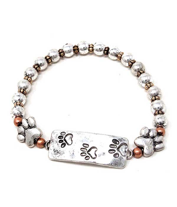 PAW PRINT STRETCH BRACELET