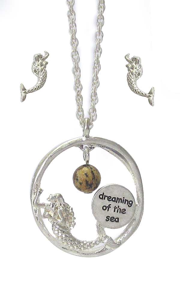 MERMAID INSPIRATION PENDANT NECKLACE SET