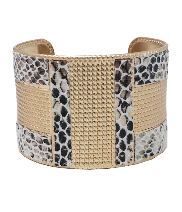 SNAKE SKIN BANGLE BRACELET