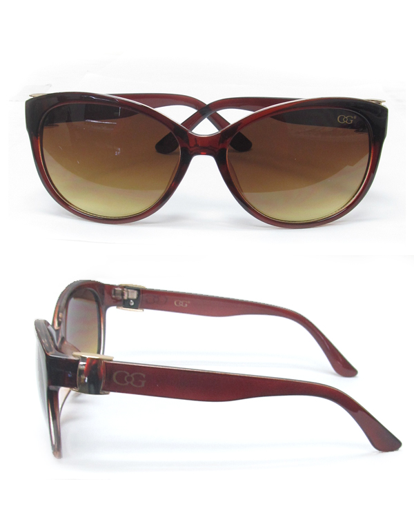 Uv protection gradient color sunglasses 