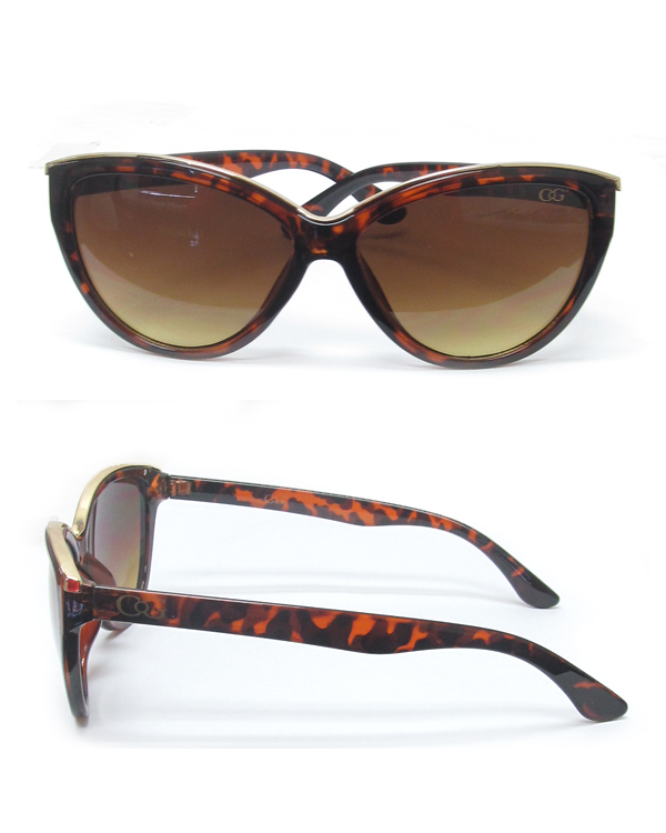 Uv protection gradient color sunglasses