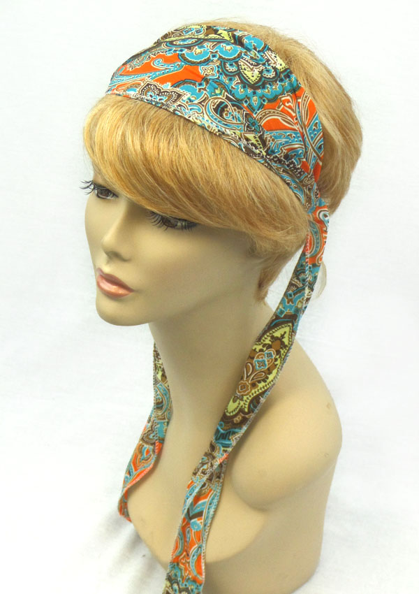 Folkloric pattern paisley headband