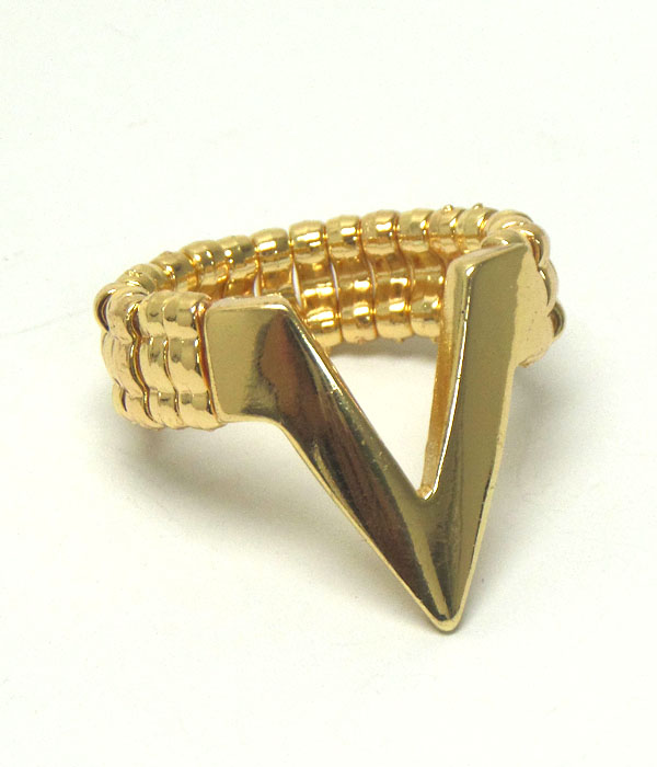 Chevron stretch ring