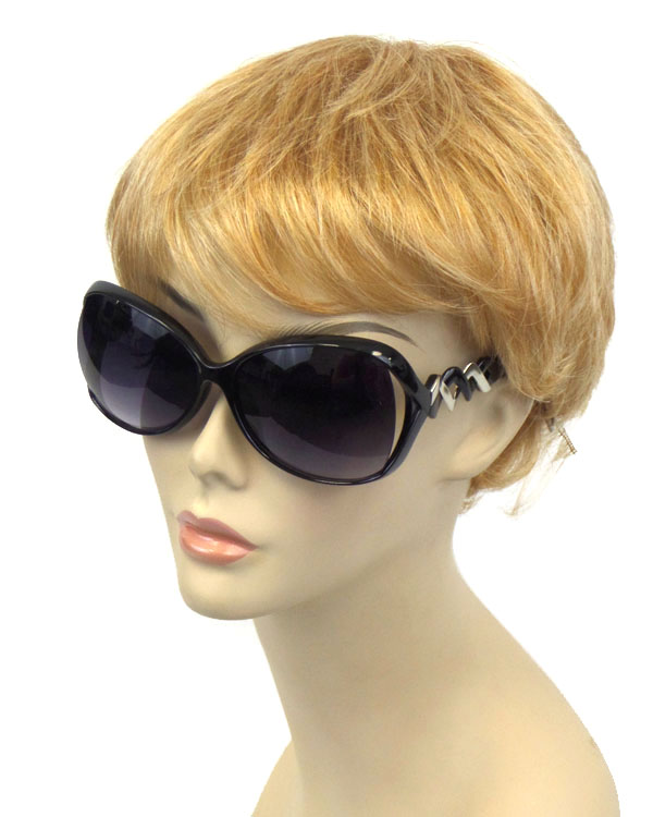 Metalic twist hinge sunglasses - uv protection