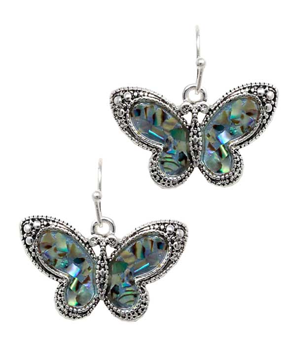 ABALONE BUTTERFLY EARRING