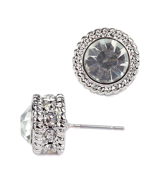 CRYSTAL STUD EARRING