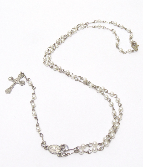 Small beads rosary necklace