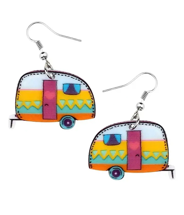 HAPPY CAMPER THEME EARRING