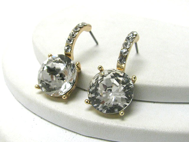 Austrian crystal small round stone drop earring?