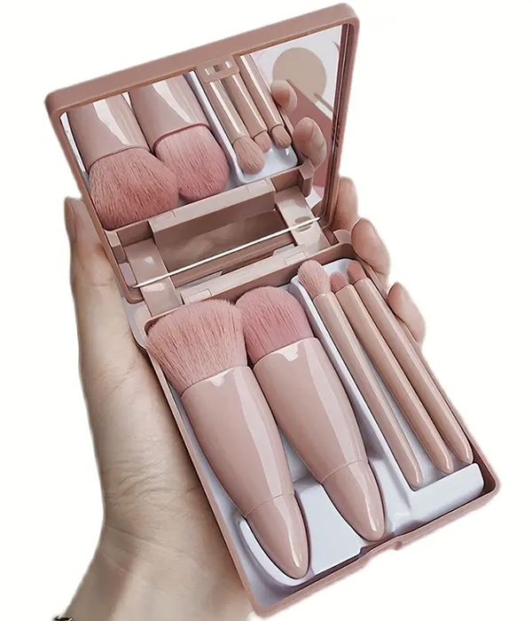 Portable makeup brush 5 piece set