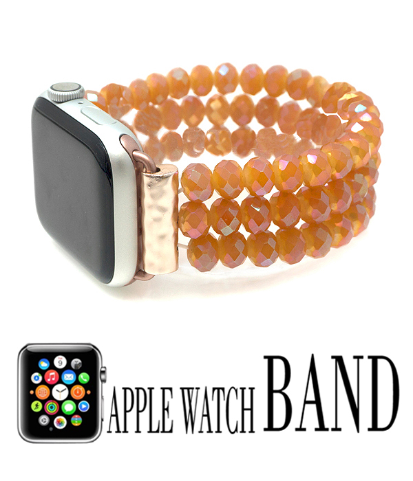 Apple watch interchangable band - 3 layer facet stone - apple watch not included