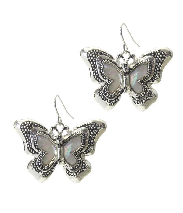 MOP BUTTERFLY EARRING