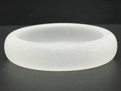 Opaque lucite bangle - nude fashion trend