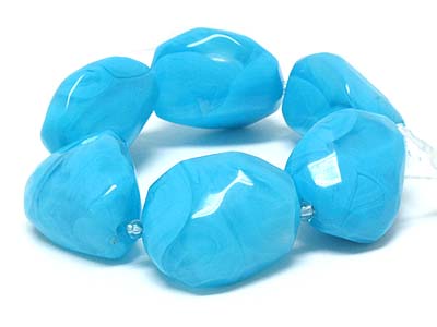 Large marble linked stretch bracelet