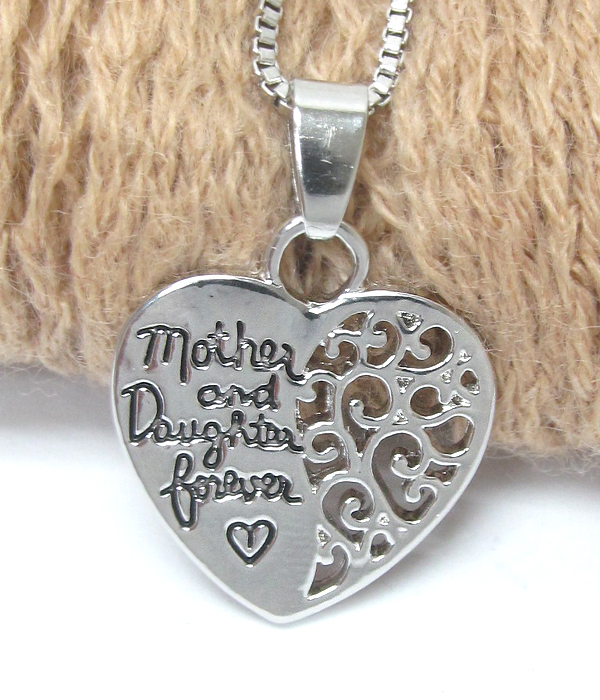 Mother daughter necklace