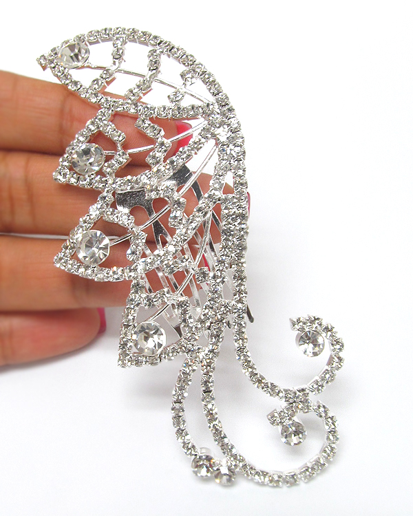 Rhinestone party hair comb
