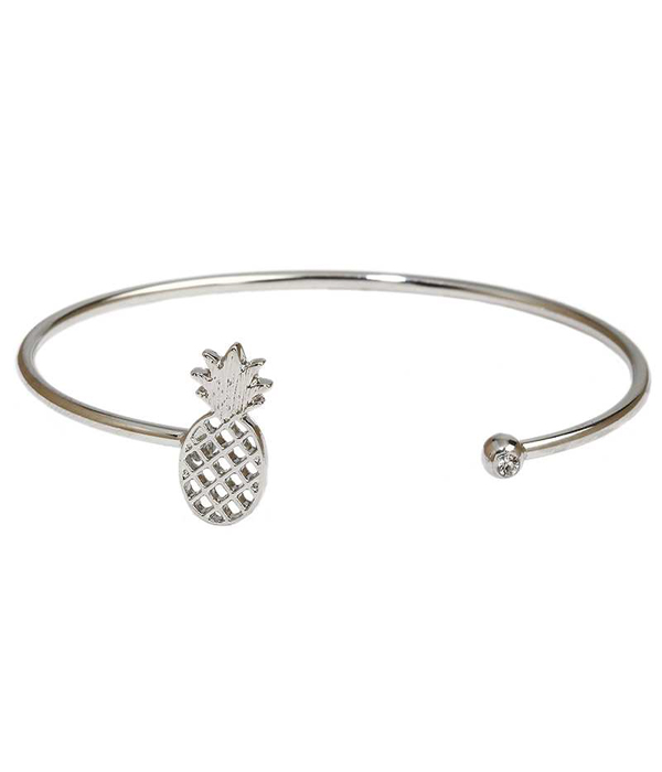 Pineapple wire cuff bracelet