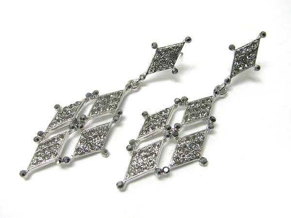 Crystal deco drop earring