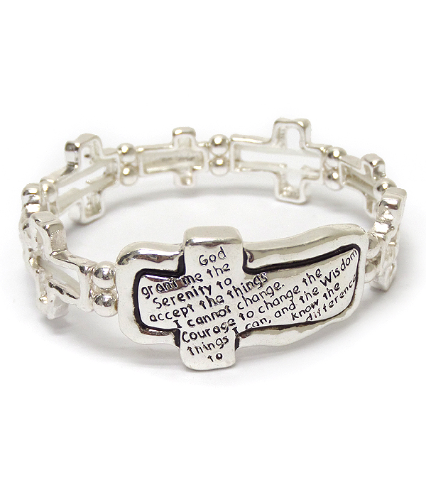 Inspiration metal textured bracelet