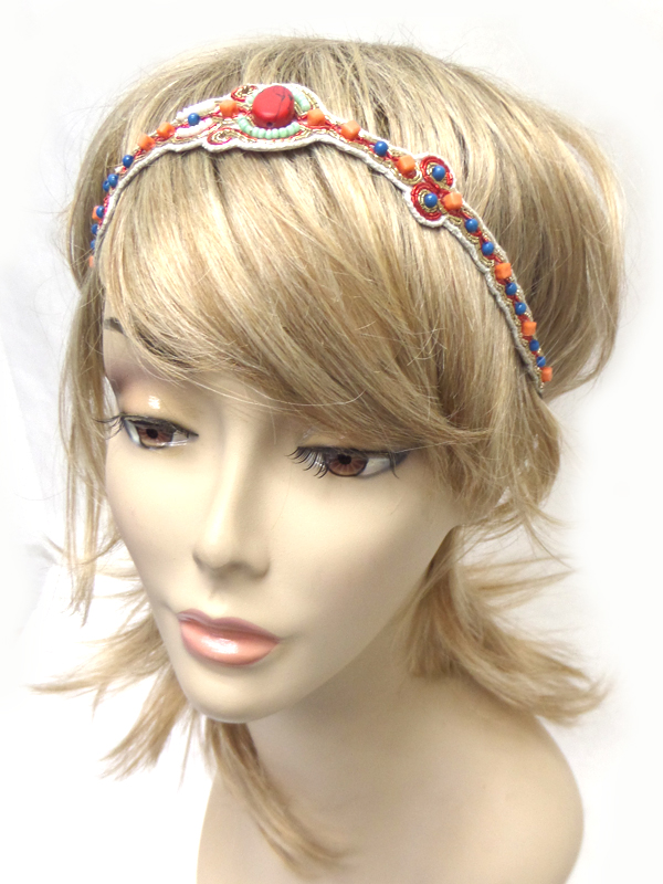 Handmade multi beads headband 