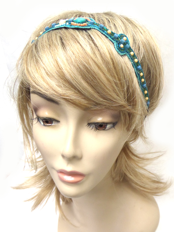 HANDMADE MULTI BEADS HEADBAND 