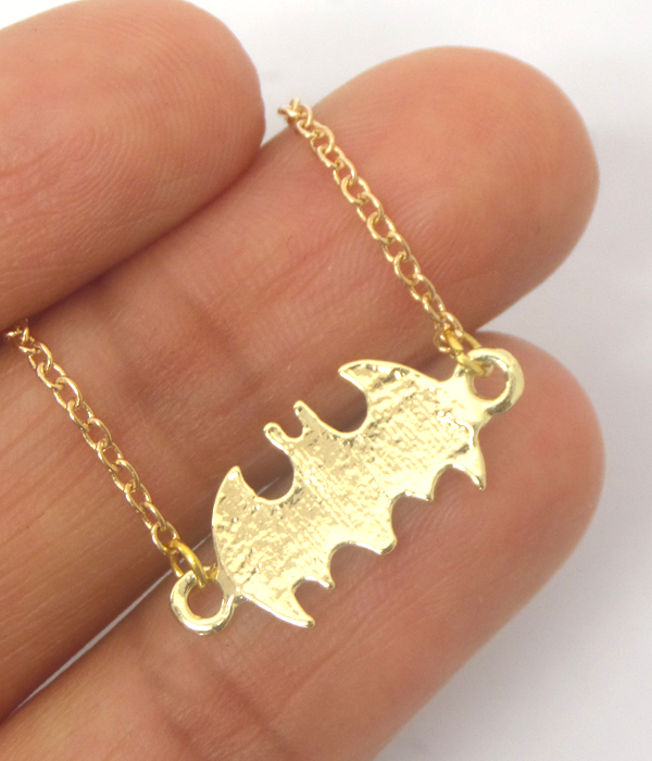 Etsy style batman pendant necklace