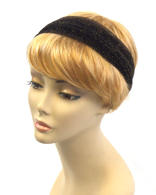 Spandex fabric and wood ring back multi function headband and wrist wrap