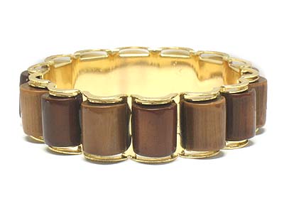 Acryl decometal bangle bracelet