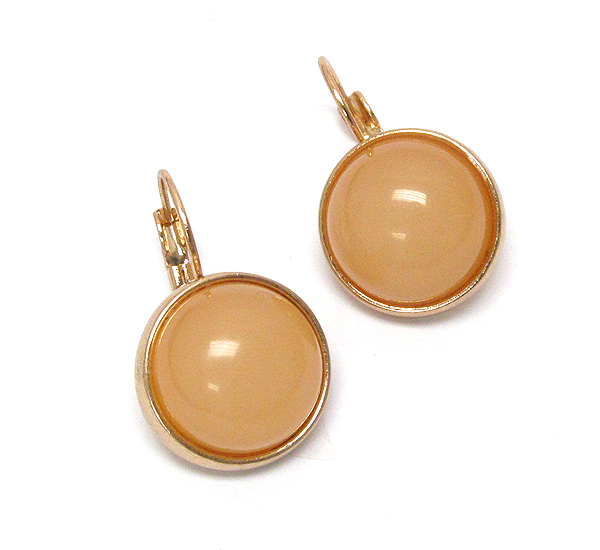 Half dome acrylic stone earring